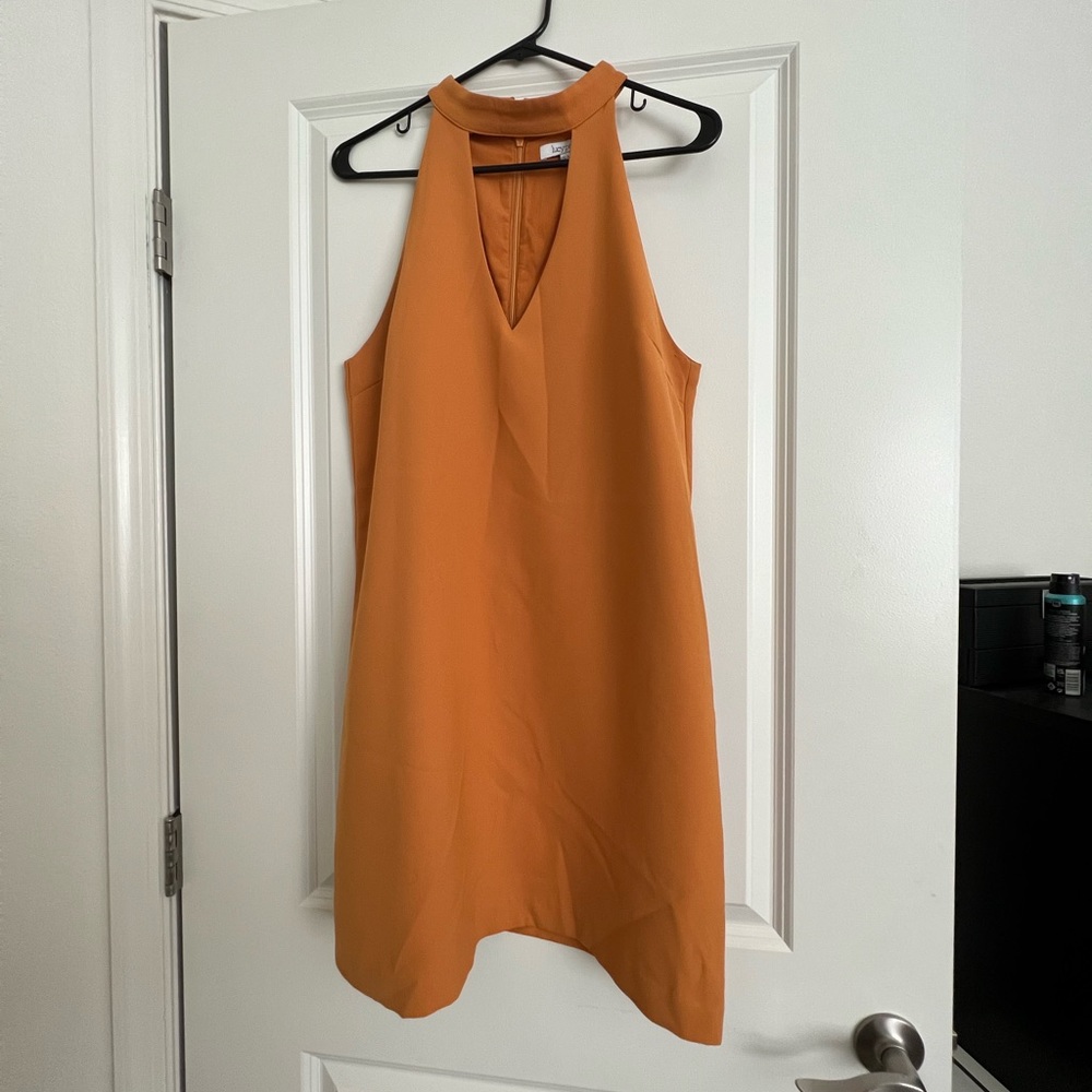 Mustard mini dress